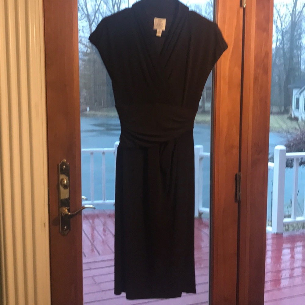 Maggie London dress, dark brown.